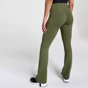 CALIA Green Heathered Flare Pants w/ Pockets Size M